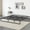 Black 10inches, variant on TEQIN Metal Platform Bed Frame 6 Inch Tall,No Box Spring Needed,Full/Twin/King/Queen Size Bed with Heavy Duty Strong Support Slats,Low Profile Bed Frame,Easy Assembly