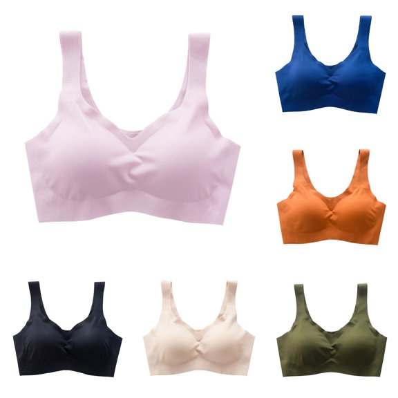Bra Seamless Ice Silk Sleepwear - Breathable Wireless Comfort Sleep Bralette for Women Lightweight Sleepwear Vest for Relaxed and Light Activity