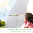 thumbnail image 5 of (30 cm x 1 m, puro) Película de privacidad para ventana de vidrio esmerilado Protector solar Película para ventana teñida para el hogar, adherencia estática Removible Frosted Baño Puerta Ventana Cober, 5 of 5