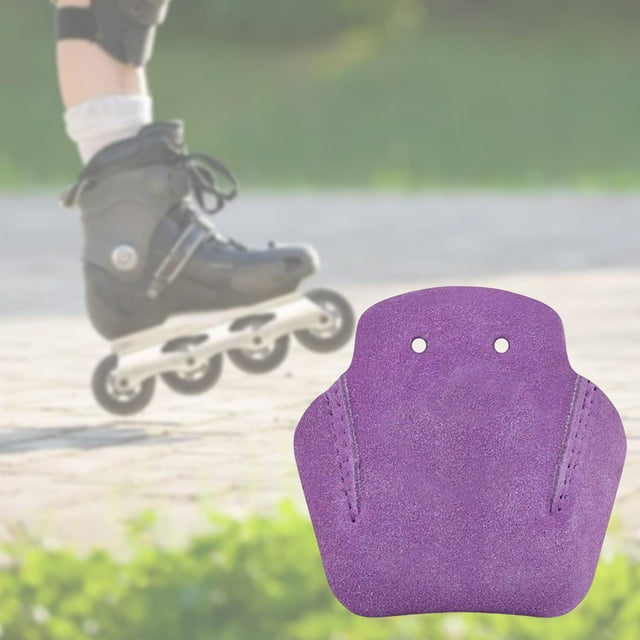 Protector de punta de patín de ruedas, 1 Uds., reemplazo de cuero PU, cubierta de punta extraíble, duradero, fácil de instalar, protector de calzado Púrpura Macarena Protector de puntera