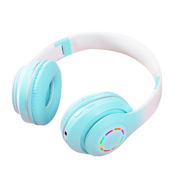 YZEGDCH Tech Headphones,Wireless Over-ear Headphones Foldable Lightweight Wireless Headphones with Microphone Kids Headphones for Smartphone Tablet Computer