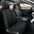 thumbnail image 4 of Florich Full Set Car Seat Covers, Premium Faux Leather Seat Protectors, Breathable Material Cushions Universal Fit for Most Cars, Black, 4 of 9