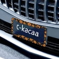 thumbnail image 6 of Renewold Halloween Pumpkin Moon Star Aluminum License Plate Frame Including Screws Novelty Decorative Car Accessories Decor for Men Women, Pack of 2, 6 of 7