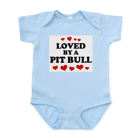 CafePress - Loved: Pit Bull Infant Bodysuit - Baby Light Bodysuit, Size Newborn - 24 Months