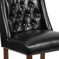 thumbnail image 5 of BizChair 2 Pk. Black LeatherSoft Tufted Parsons Chair with Side Panel Detail, 5 of 11