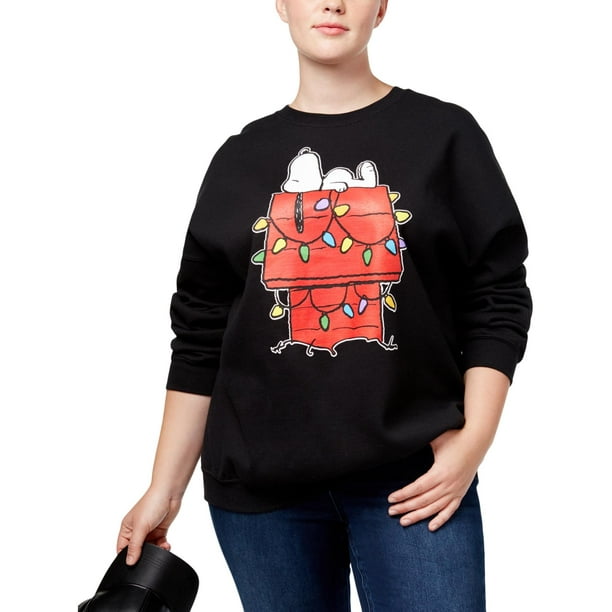 Hybrid Apparel Hybrid Womens Plus Snoopy Christmas Holiday Party