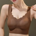thumbnail image 3 of HomeGardon Sports Bras for Women,Minimizer Bras for Women Full Coverage,Women's Style Lifting Seamless Top Tank Top Women's Gathering Underwear Thin Collection Breast Bra,M-XXL, 3 of 9