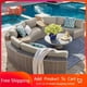 thumbnail image 2 of Rattan Sofa Combination Garden Leisure Outdoor Living Room Semi-circular Arc Rattan Chair Terrace Outdoor Custom Furniture WKGF My Lux Decor Round, 2 of 19