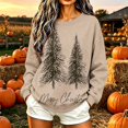 thumbnail image 2 of Enjoytime Christmas Crew Neck Sweatshirts Women Long Sleeve Pullover Tops Trendy Casual Xmas Graphic Sweatshirt, 2 of 7