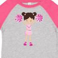 thumbnail image 4 of Inktastic Cheerleaders, Cute Girl, Brown Hair, Cheerleading Girls Toddler T-Shirt, 4 of 5