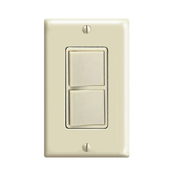 Leviton C21-05679-00I Ivory Commercial Grade Decora AC Combination Switch Rocker