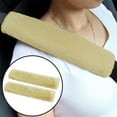 thumbnail image 3 of Foraging dimple 2Pack Soft Faux Sheepskin Car Seat Belt Pads Cover Seat Belt Shoulder Strap Covers Shoulder Pad for Car & Bag, 3 of 8