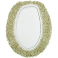 thumbnail image 4 of Better Trends 18"x20" Premium Toilet Lid Cover 100% Cotton Tufted Bathroom Rug Water Absorbent Reversible Machine Washable Sage - Edge Collection, 4 of 4