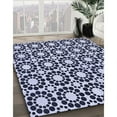 thumbnail image 3 of Ahgly Company Machine Washable Indoor Round Transitional Midnight Blue Area Rugs, 8' Round, 3 of 7