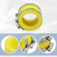 thumbnail image 3 of Unique Bargains 40mm ID Yellow Carburetor Adapter Inlet Intake Pipe Manifold Adapter Boot Sleeve Interface with Clamps, 3 of 6