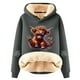 thumbnail image 1 of WILLBEST Sudaderas para Mujer, Estilo Borrego, de Invierno, Gruesas y Cálidas, de Color Liso Mediana, 1 of 4