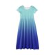 thumbnail image 5 of Girls Summer Sundress Short Sleeve Ombre Maxi Dress Soft and Comfortable Casual Long Dress for Kids Perfect for Summer ,Sie:140, 5 of 6