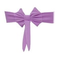 thumbnail image 2 of Stretch Bow Chair Decoration, Purple Polyester Holiday Tie, Decorative Elastic Band, Easy Installation for Home Decor, 2 of 9