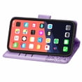 thumbnail image 2 of iPhone 13 Pro Max Case, Wallet Folio Case Magnetic Closure RFID Blocking Card Slots Kickstand Shockproof Case for 2021 iPhone 13 Pro Max case 6.7 inch,Lightpurple, 2 of 9