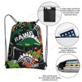 thumbnail image 3 of Vsdgher Dinosaur Skeleton Drawstring Backpack Water Resistant String Bag Sports Sackpack Gym Sack for Men Women, 3 of 6