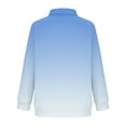 thumbnail image 5 of MKOSPLRT 5-15Y Kids Zip Up Sweatshirts Stand Collar Long Sleeve Fleece Jackets Casual Gradient Sweatshirt Jackets with Pockets, 5 of 7