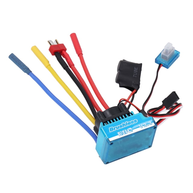Controlador De Velocidad Electrónico 60A, 60A Sin Escobillas ESC 4 Mm Hembra Banana Motor Plug Impermeable BEC 5.8V/3A Para Modelo 1/10 RC