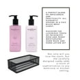 thumbnail image 4 of Pecksniffs Rose & Peony Moisturizing Hand Wash and Hand Lotion in a Black Mesh Caddy | 300ml/10.14 Fl oz, 4 of 7