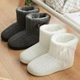 thumbnail image 3 of Women's Indoor Outdoor Slippers - Booties with Plush Fleece Lining and Anti-Slip Sole, 3 of 10