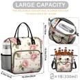 thumbnail image 5 of OBREWU Pioneer Flower Women's Insulated Leakproof Large Lunch Bag, Oxford Cloth, 5 of 7