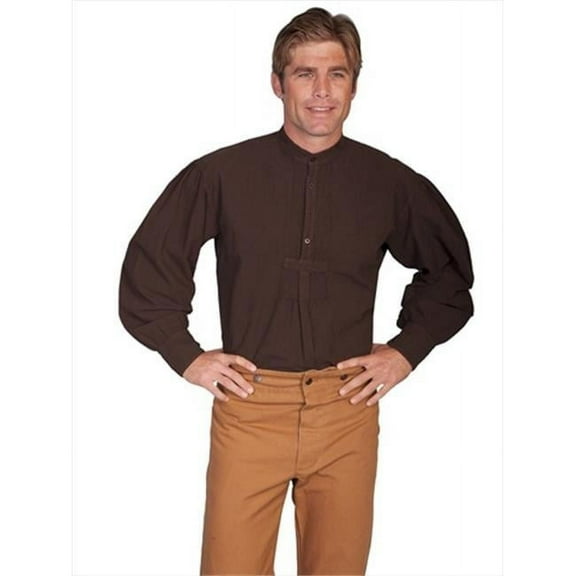 Scully  Mens Wah Maker Shirt - Chocolate - Medium