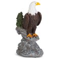 thumbnail image 2 of Eagle On Stone Natural Brown 6 inch Resin Stone Decorative Tabletop Figurine, 2 of 3