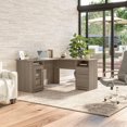 thumbnail image 4 of Bush Furniture Cabot 60W L Shaped Computer Desk with Storage in Ash Gray, 4 of 5