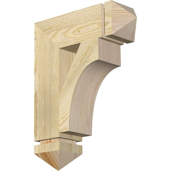 Ekena Millwork 4"W x 14"D x 18"H Westlake Arts & Crafts Rough Sawn Bracket, Douglas Fir