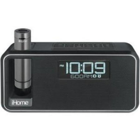 iHome IKN105BC Dual-Charging Bluetooth Stereo Alarm Clock Radio/Speakerphone with NFC & Removable Power (Black)
