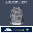 thumbnail image 5 of FORMRS Unisex School Backpack 17" Student Travel Bag with Laptop Compartment, Snow Cartoon Houses, 5 of 7