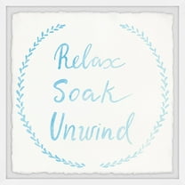 Marmont Hill Three Bathroom Rules Framed Wall Art, 32" x 32"