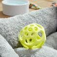 thumbnail image 2 of Vibrant Life Durable Rubber Yellow Lattice Ball Dog Toy, Chew Level 3, Medium, 2 of 11