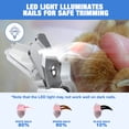 thumbnail image 5 of MASBRILL 2-in-1 Pet Nail Clippers & Grinder with LED Light and Protective Guard, USB Rechargeable, Safe Nail Care for Small to Large Dogs and Cats, Beginner Friendly, 5 of 9