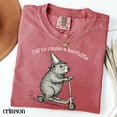 thumbnail image 4 of Off To Cause A Kerfuffle Comfort Colors Shirt Funny Groundhog Scooter Tshirt Silly Animal Mental Health Tee Adult Humor Sarcastic T-Shirt, 4 of 9