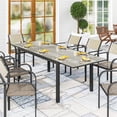 thumbnail image 2 of Outsunny 63"-94.5" Extendable Patio Dining Table for 6-8 Person, Grey, 2 of 10