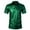 Green, variant on HBYJLZYG Golf Shirts For Men Short Sleeve Casual Button Shirts Summer Shiny Stage Style Sport Fitness Tops Gold