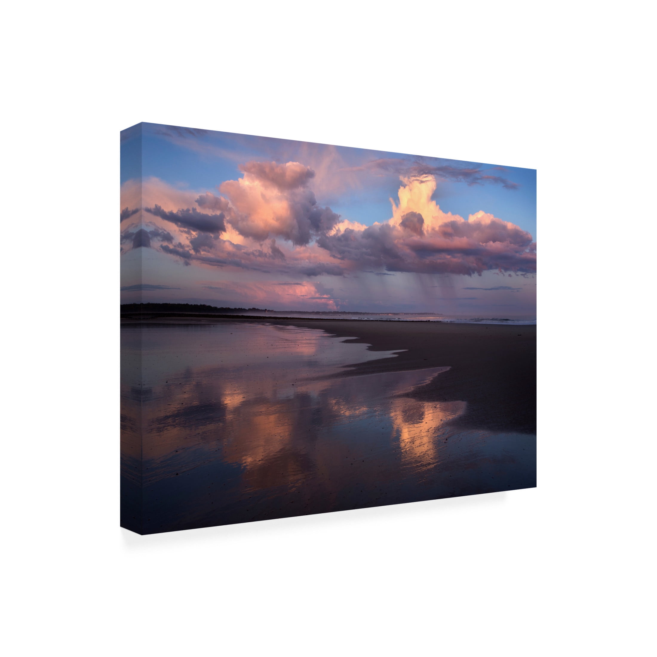 Canvas Wall Art - Patrick Zephyr 'Evening Rain' Wall Art for Living Room, Bedroom, or Office Décor by Trademark Fine Art - 32 x 24 Inches