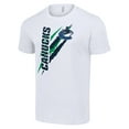 thumbnail image 2 of Men's Starter  White Vancouver Canucks Color Scratch T-Shirt, 2 of 3