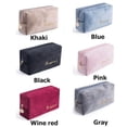 thumbnail image 2 of Portable Women Large Capacity Wash Handbags Soft Travel Lipstick Bags Velvet Cosmetic Bag Beauty Case Makeup Bag KHAKI, 2 of 8