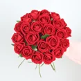 thumbnail image 4 of 1/3/5Pcs Artificial Flowers Bouquet Red Silk Fake Rose Flower for Wedding Home Table Decoration Christmas Valentine's Day Gifts, 4 of 6