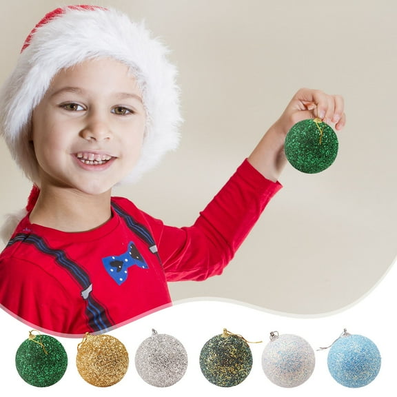 Christmas Ball Ornaments 1 Pcs - 3 inch Large Shatterproof Christmas Balls, Glitter Finish Decorations Indoor, Classic Holiday Party Hanging Ornaments for Xmas Tree, Wreath, Vines, Black