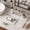 White, variant on 3-Piece Diatomaceous Earth Stone Tray Set – Fast Drying, Durable Material, Groove Design – Extra Large 11.8” + Large 7.9” + Square 3.9” – Kitchen/Bathroom Countertop Drying Pad, Gray
