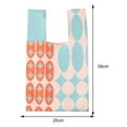 thumbnail image 4 of Top-handle Bags Plaid Polka Dot Pattern Women Knitting Purse for Work (Orange), 4 of 8