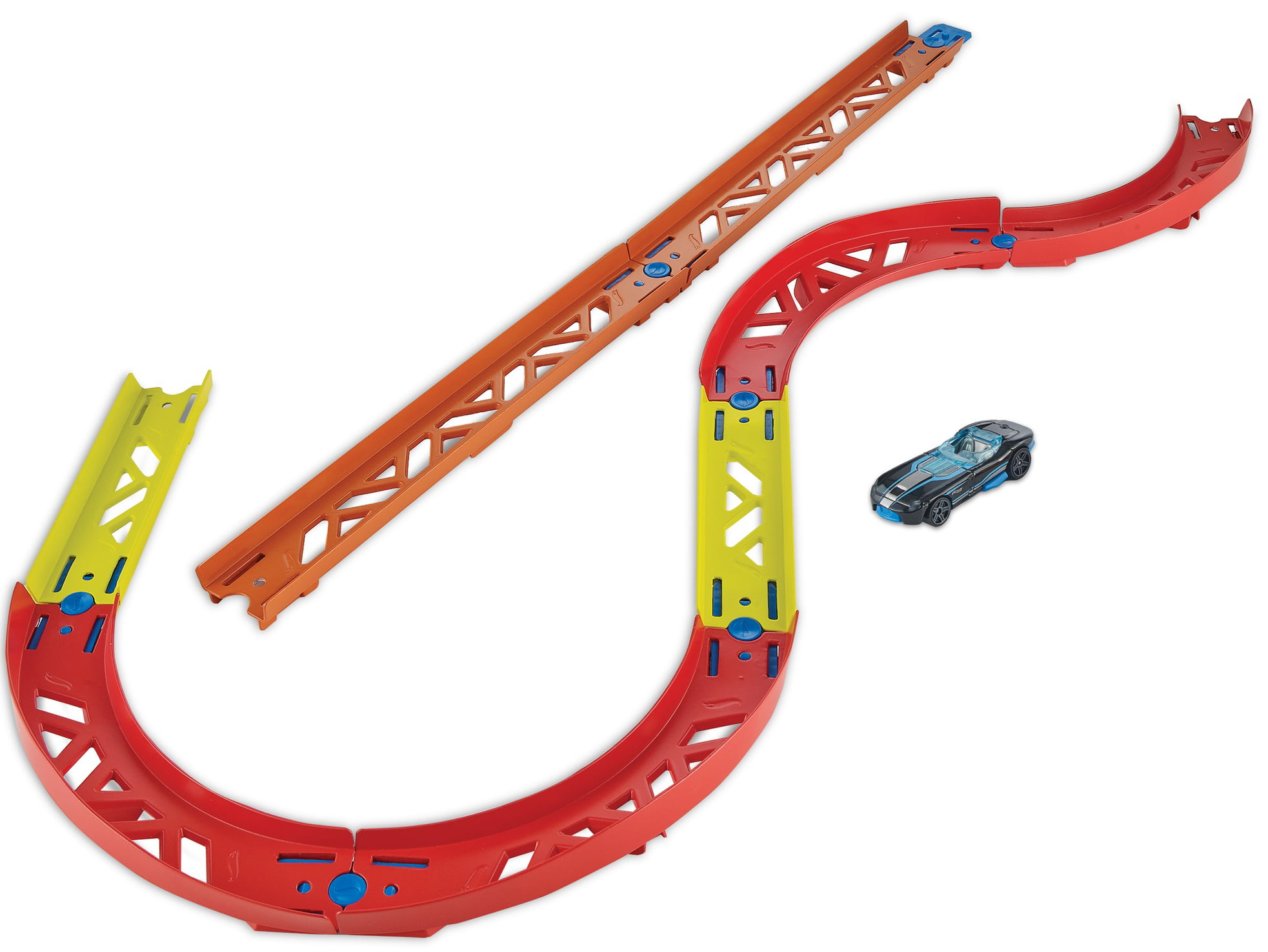Mattel Hot Wheels Track Replacement Part 24235-2019 Black 1/4 left curve 