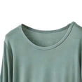 thumbnail image 5 of Plus Size Women's Round Neck Long Sleeve Pajama Set Nightwear Sleepwear Loungewear, 5 of 5